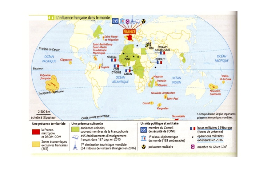 Géo 3 Linfluence de la France dans le monde 2