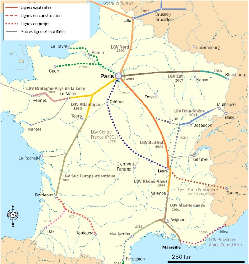 les régions de France et leurs capitales régionales